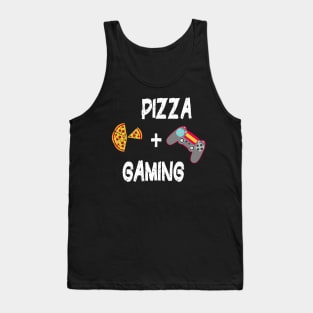 Life is Better with Pizza and Gaming Foodie Gamer Girl Tank Top